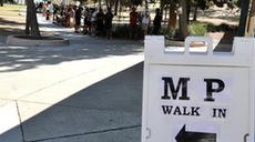 美國加州洛杉磯:排隊接種猴痘疫苗