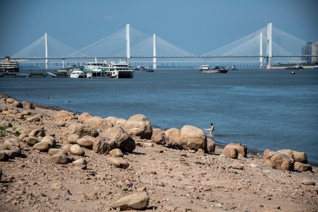 長(cháng)江武漢段出現歷史同期最低水位