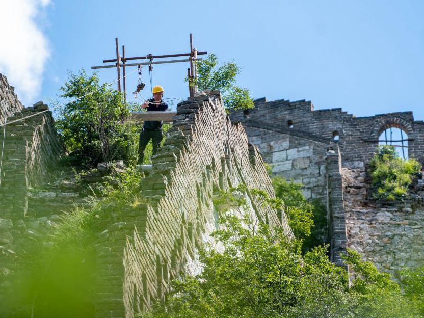 新華全媒+丨理念創(chuàng )新 箭扣長(cháng)城修繕的“新”與“舊”