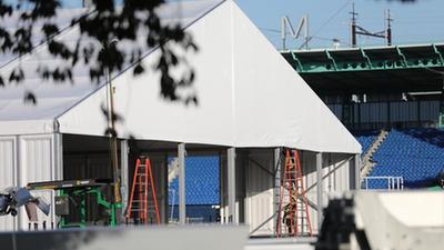 美國紐約:建設中的移民救援中心