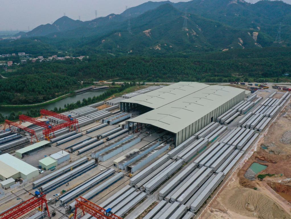 新華全媒+丨黃茅?？绾Ｍǖ琅_山段預制箱梁過(guò)千片