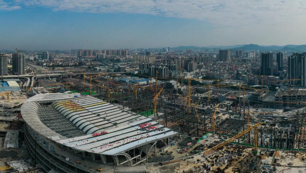 廣州白云火車(chē)站建設快速穩步推進(jìn)