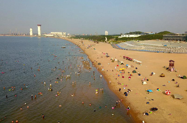 山東萊州三山島:往日尾礦場(chǎng) 今成風(fēng)景區