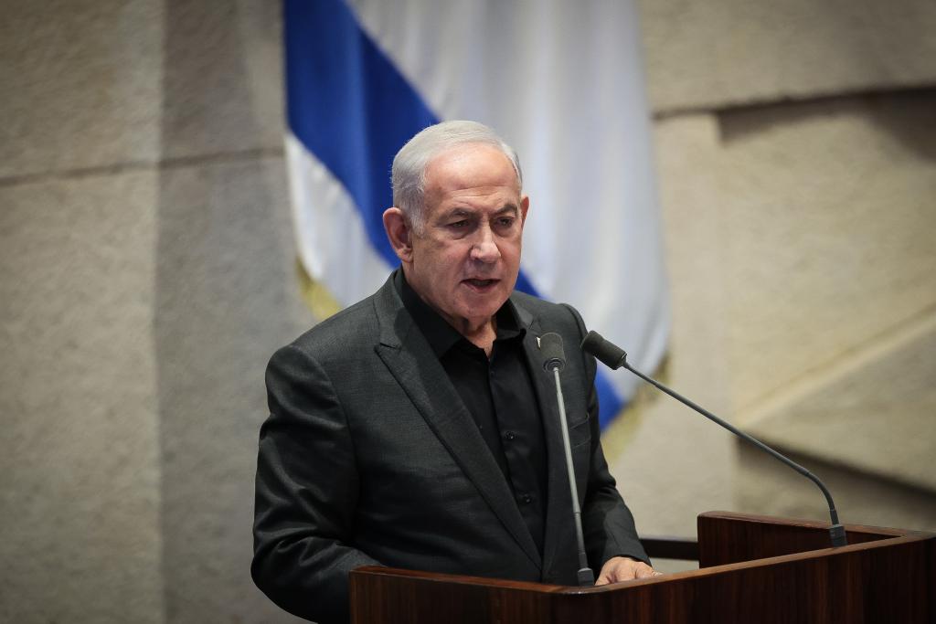 內塔尼亞胡在以色列議會(huì )介紹緊急政府情況