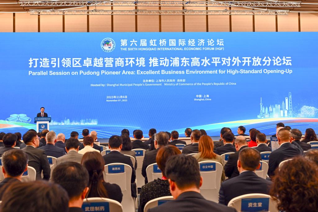 第六屆虹橋國際經(jīng)濟論壇“打造引領(lǐng)區卓越營(yíng)商環(huán)境 推動(dòng)浦東高水平對外開(kāi)放”分論壇舉行