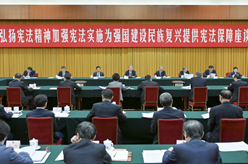 趙樂(lè )際出席“弘揚憲法精神，加強憲法實(shí)施，為強國建設、民族復興提供憲法保障”座談會(huì )并講話(huà)