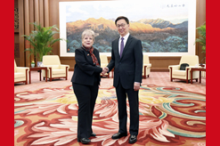 韓正會(huì )見(jiàn)墨西哥外長(cháng)巴爾塞納