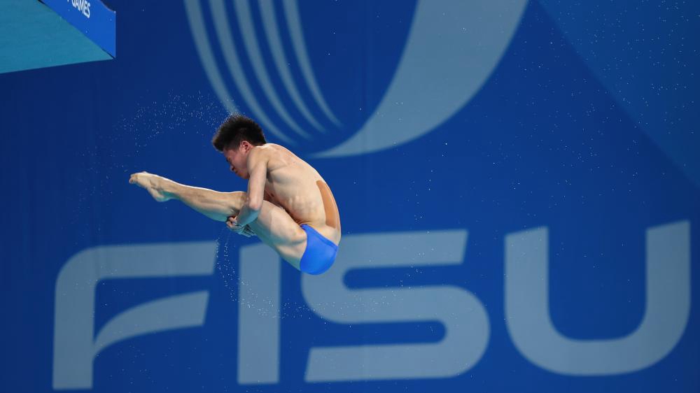 成都大運會(huì )｜跳水——男子跳臺：黃子淦、楊凌分獲冠亞軍