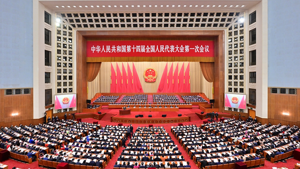 十四屆全國人大一次會(huì )議第二次全體會(huì )議