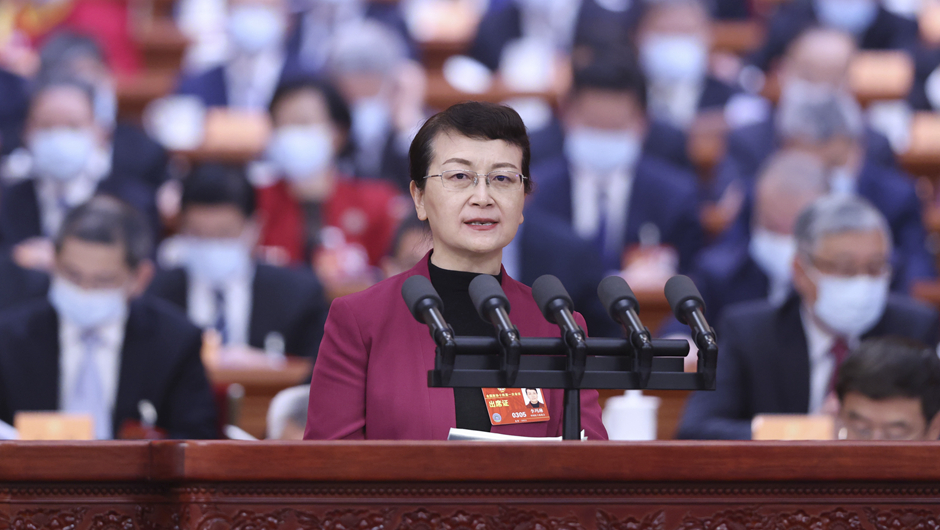 李瑪琳委員代表民進(jìn)中央作大會(huì )發(fā)言